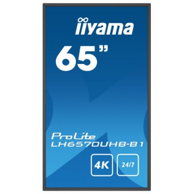 iiyama LH6570UHB B1 pantalla de senalizacion Pantalla plana para senalizacion digital 1638 cm 645 VA 700 cd m 4K Ultra HD Negro