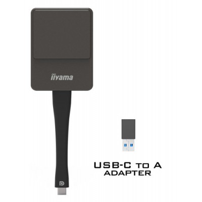 iiyama WP D002C adaptador Smart TV USB 4K Ultra HD Negro Plata