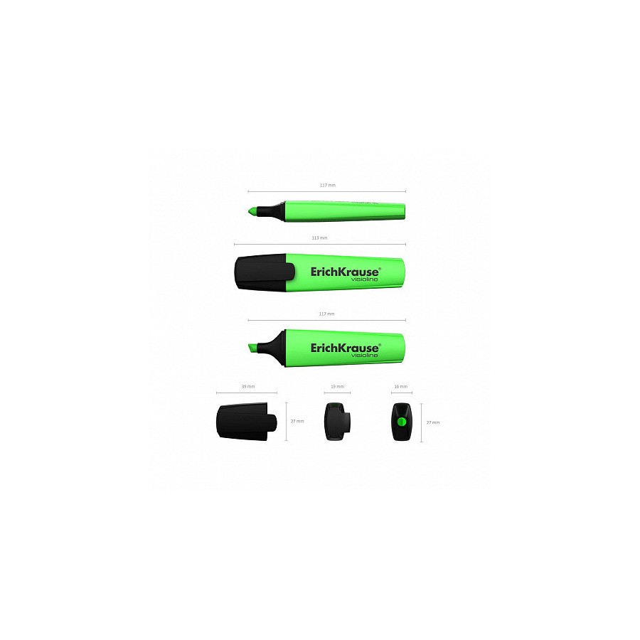 7004-FLUORESCENTE VISIOLINE V-12, COLOR: VERDE ERICH KRAUSE 32497
