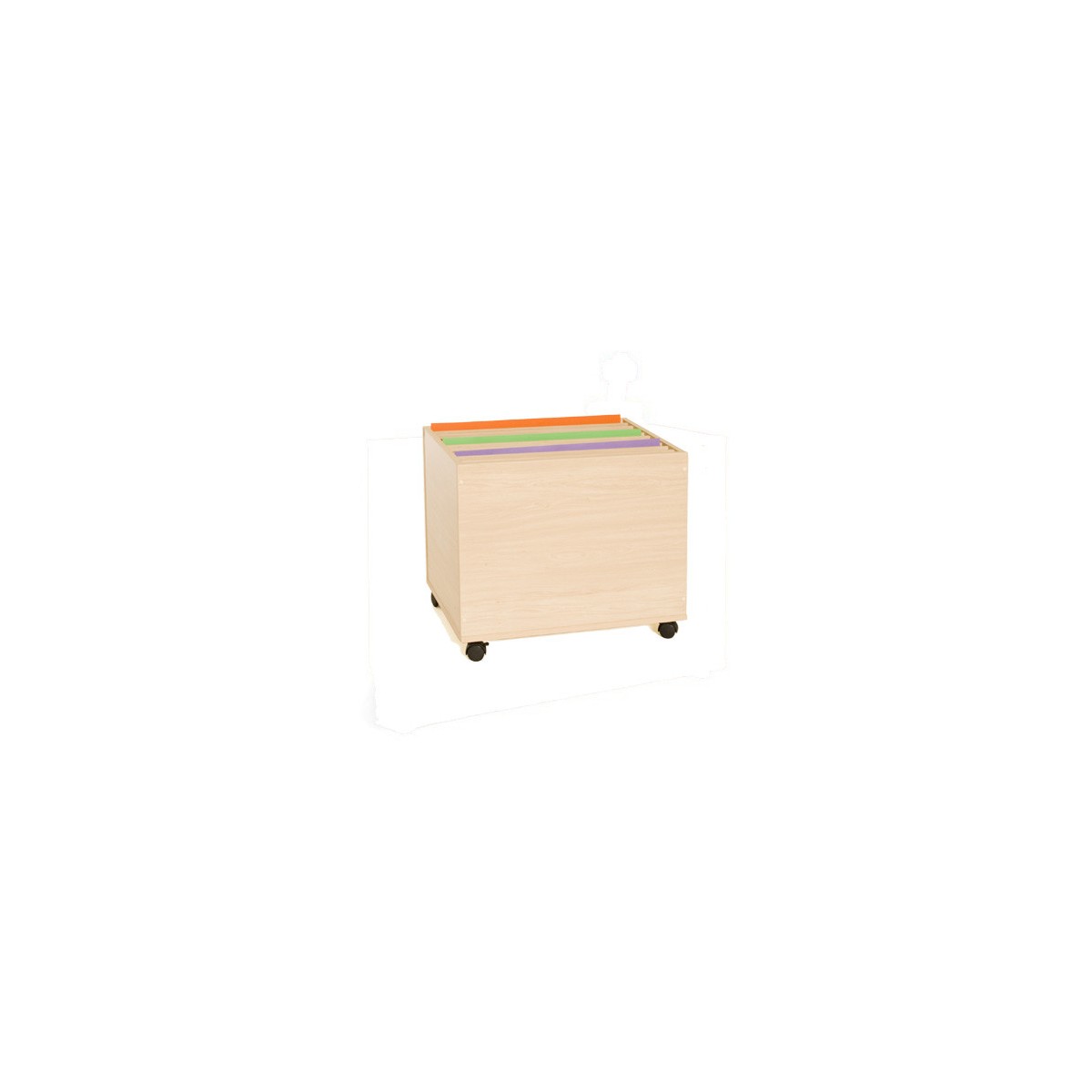 MUEBLE ARCHIVADOR DE CARTULINAS VERTICAL HAYA MOBEDUC 600909HR18