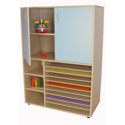 MUEBLE CARTULINERO Y ARMARIO ANCHO 105 CM HAYA MOBEDUC 602212HPS18