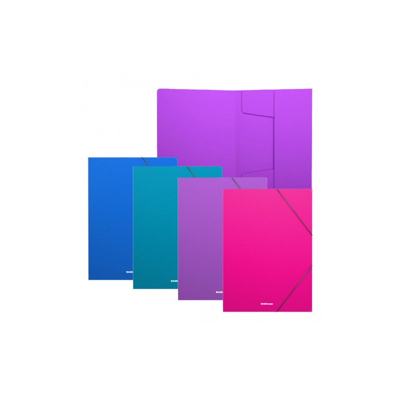 7043-CARPETA CON GOMAS ELASTICAS DIAGONAL VIVID, A4, COLORES SURTIDOS ERICH KRAUSE 50380