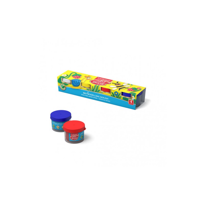 7059-SET MASA PARA MODELAR BIO CON ALOE VERA 4 COLORES POR 35G ARTBERRY 41769