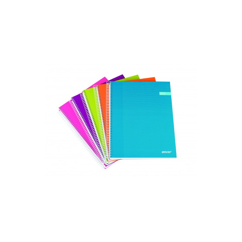 7086-CUADERNO TAPA FORRADA A4 CUADROS 120 HOJAS 70G SURTIDO MODA CLASSIC STRIPES ANCOR 040050
