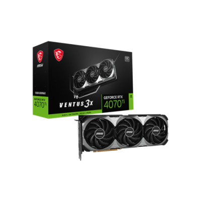 MSI GEFORCE RTX 4070 Ti VENTUS 3X E1 12G OC tarjeta grafica NVIDIA 12 GB GDDR6X