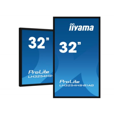 MONITOR IIYAMA 32 LH3254HS B1AG 1920x1080 FHD IPS OPERATIVIDAD 24 7 500 CD M 8MS DVI VGA DVI 3XHDMI DP WIFI MICRO SD SLOT E SHA