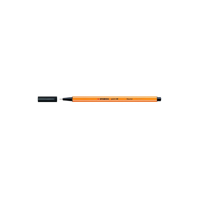 733-ROTULADOR PUNTA FINA POINT 88 0.4MM NEGRO STABILO 88/46