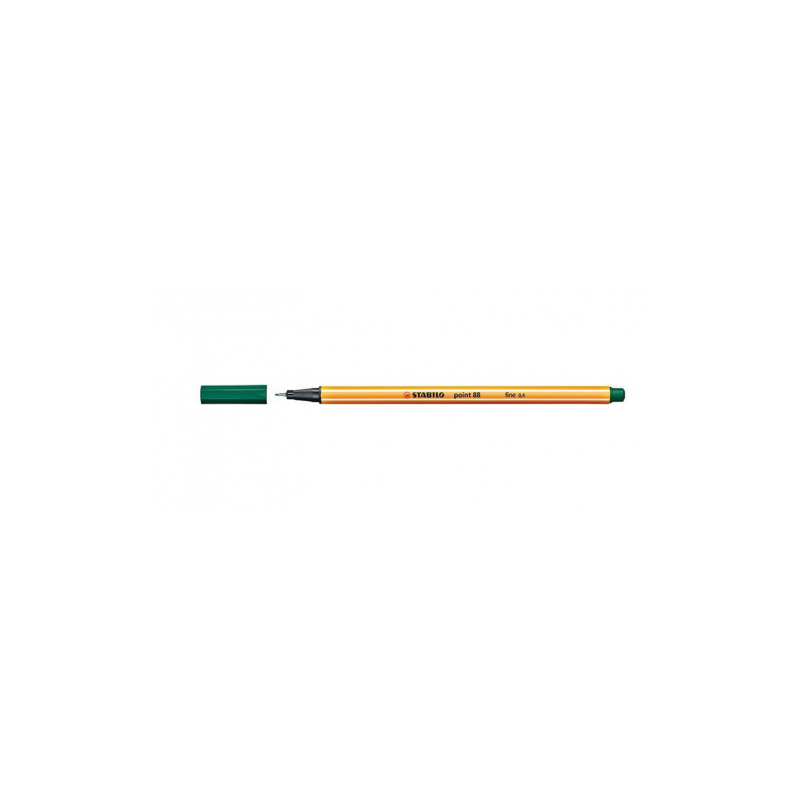 739-ROTULADOR PUNTA FINA POINT 88 0.4MM VERDE PINO STABILO 88/53
