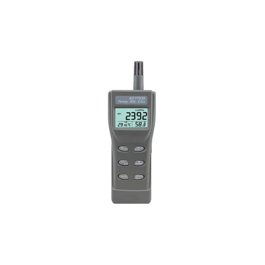 7468-MEDIDOR DE CALIDAD DEL AIRE CO2 -TEMPERATURA-HUMEDAD AZ77535