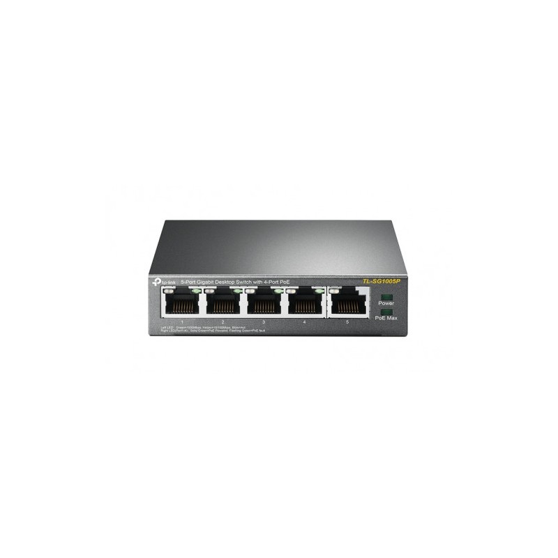 75-TP-LINK TL-SG1005P No administrado Gigabit Ethernet (10/100/1000) Energia sobre Ethernet (PoE) Negro 75-TP-LINK TL-SG1005P No administrado Gigabit Ethernet (10/100/1000) Energia sobre Ethernet (PoE) Negro