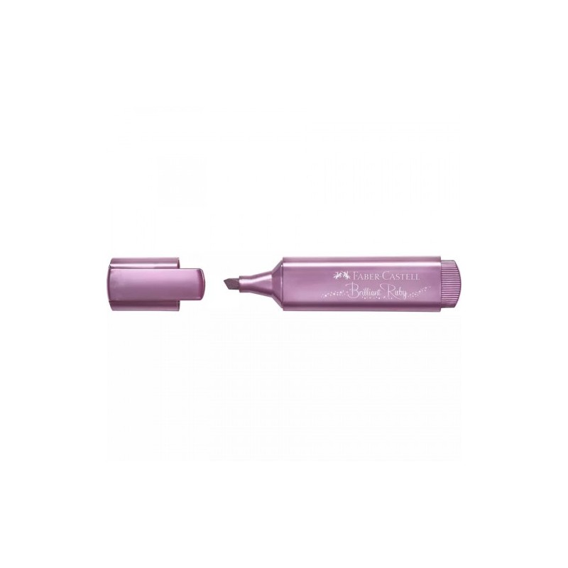 7529-MARCADOR TEXTLINER "METALICO". COLORES: RUBI. FABER CASTELL 154691