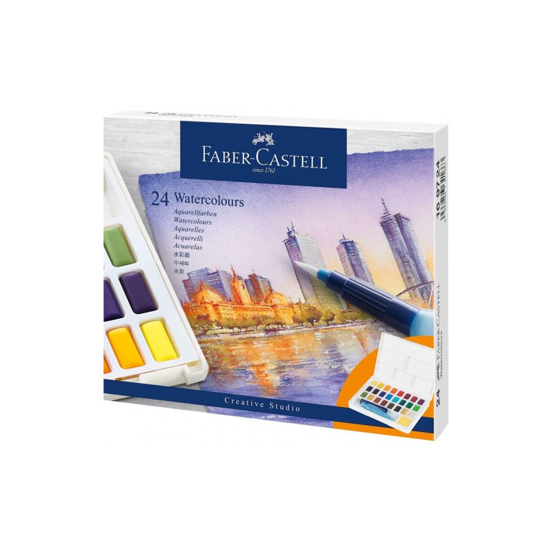 7531-ESTUCHE CON 24 ACUARELAS CREATIVE STUDIO. FABER CASTELL 169724