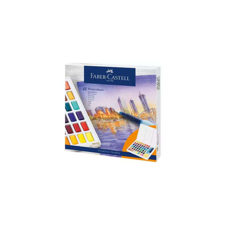 7535-ESTUCHE CON 48 ACUARELAS CREATIVE STUDIO. FABER CASTELL 169748
