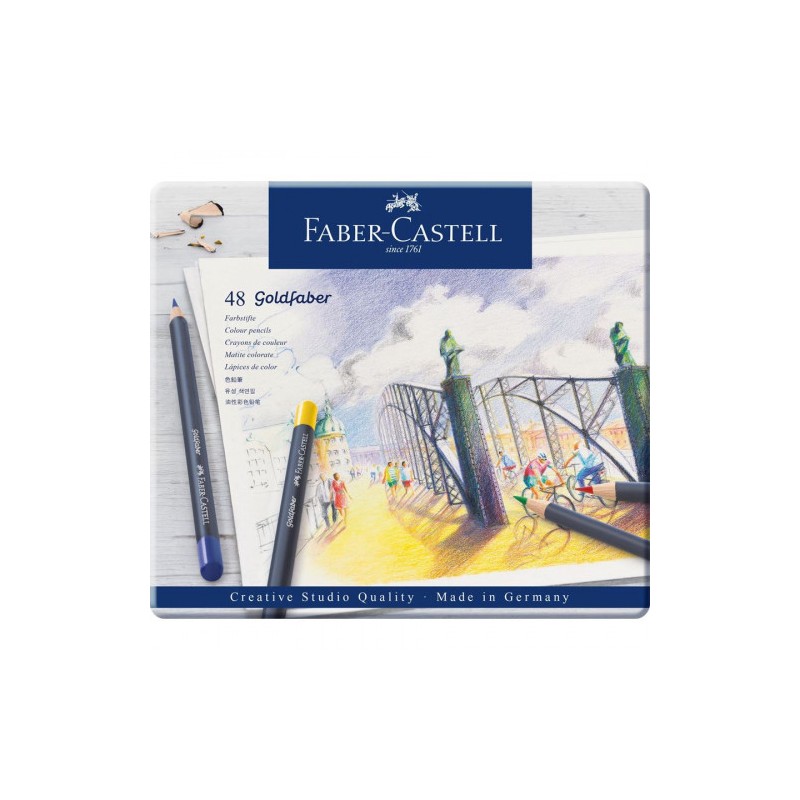 7550-ESTUCHE DE METAL CON 48 LAPICES DE COLORES GOLDFABER. FABER CASTELL 114748 7550-ESTUCHE DE METAL CON 48 LAPICES DE COLORES GOLDFABER. FABER CASTELL 114748