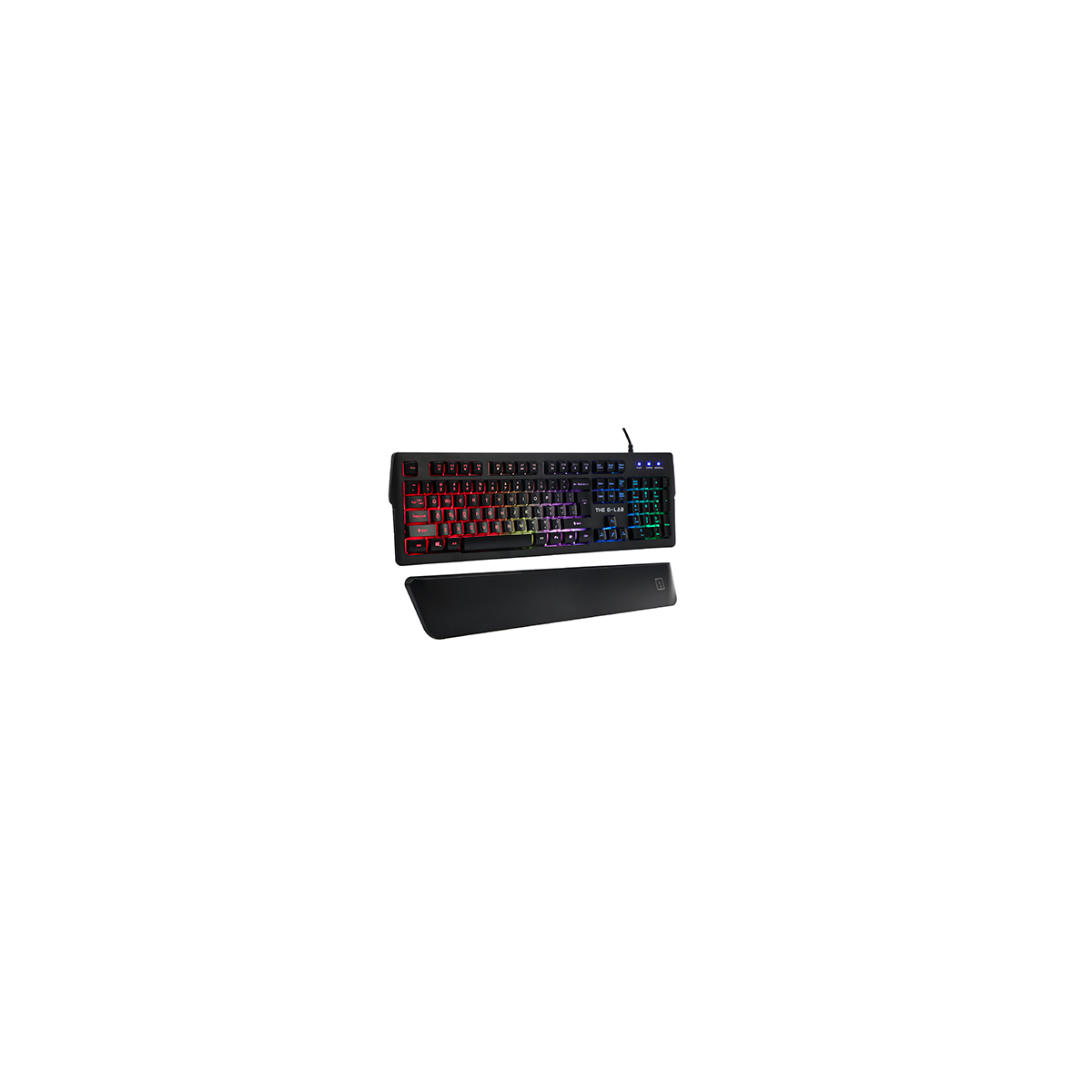 The G Lab Keyz Palladium teclado USB AZERTY Espanol Negro