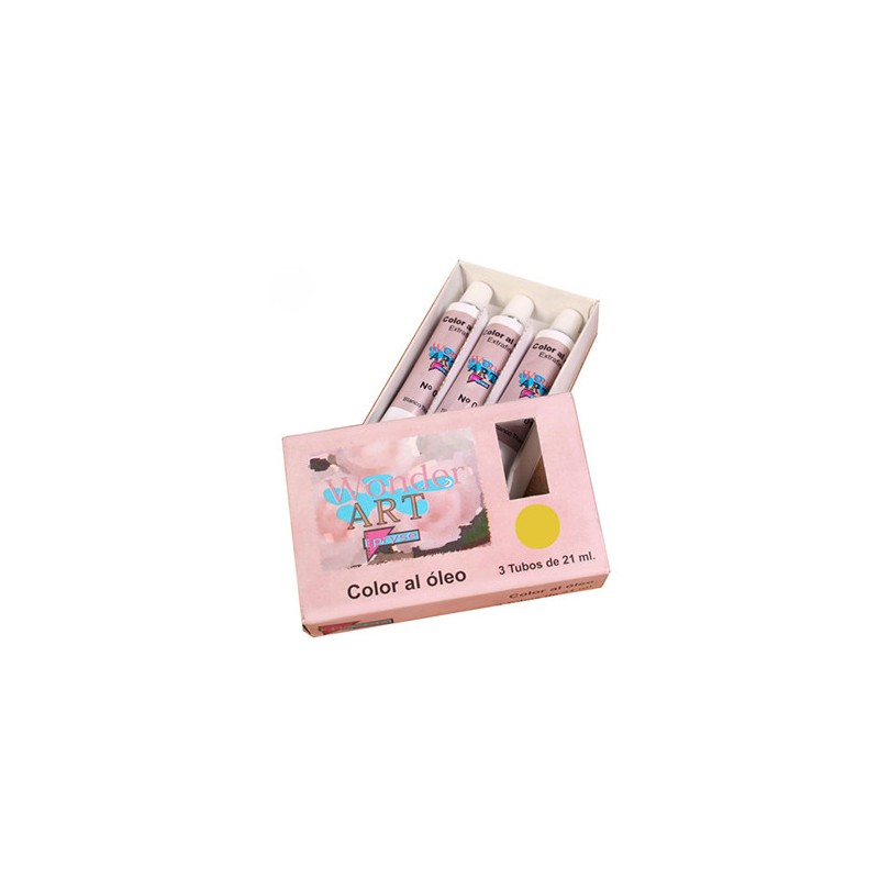 7630-CAJA 3 TUBOS 21ML. OLEO No.06 OCRE WONDER ART BY PRYSE 6250006