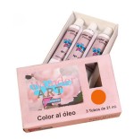 7635-CAJA 3 TUBOS 21ML. OLEO No.18 BERMELLON WONDER ART BY PRYSE 6250018