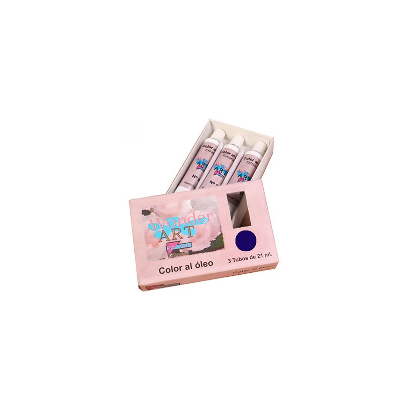 7638-CAJA 3 TUBOS 21ML. OLEO No.26 AZUL PRUSSIAN WONDER ART BY PRYSE 6250026
