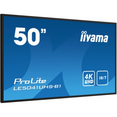 iiyama LE5041UHS B1 pantalla de senalizacion Pantalla plana para senalizacion digital 1257 cm 495 LCD 350 cd m 4K Ultra HD Negr