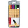 765-ESTUCHE ROTULADOR PUNTA FINA 0,4MM. POINT 88 CON 10 UNIDADES COLORES SURTIDOS STABILO 8810