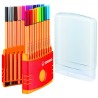769-CAJA PLASTICO 20 UNIDADES PUNTA FINA 0,4MM. POINT 88 COLORPARADE STABILO 8820-03