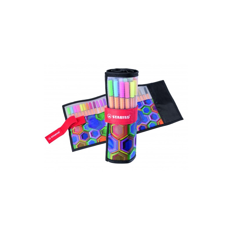 770-BLISTER BOLSA NYLON PUNTA FINA 0,4MM. POINT 88 DE 25 UNIDADES SURTIDOS STABILO 8825-071-20