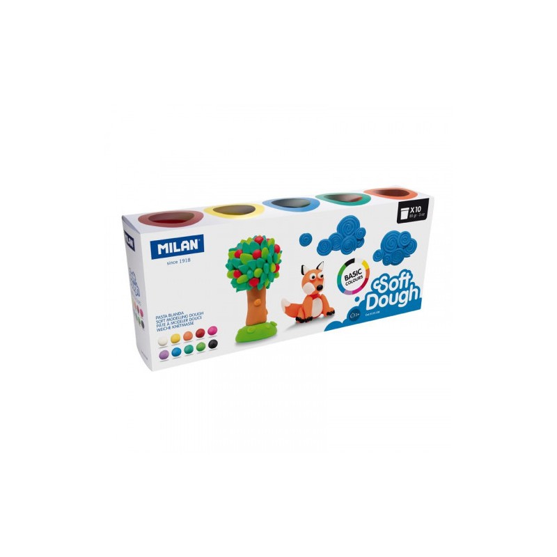 7723-Milan 913510B compuesto para ceramica y modelaje Pasta para modelar 850 g Multicolor 10 pieza(s)