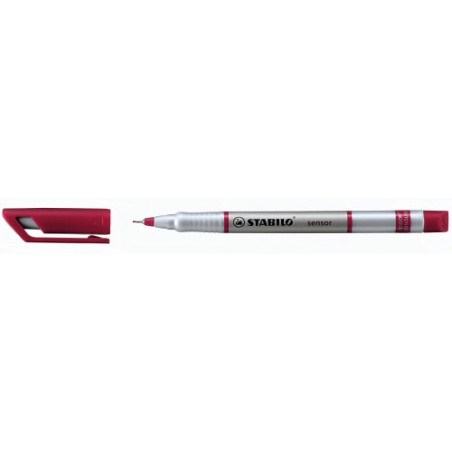 775-ROTULADOR SENSOR PUNTA FINA 0,3MM. ROJO STABILO 189/40