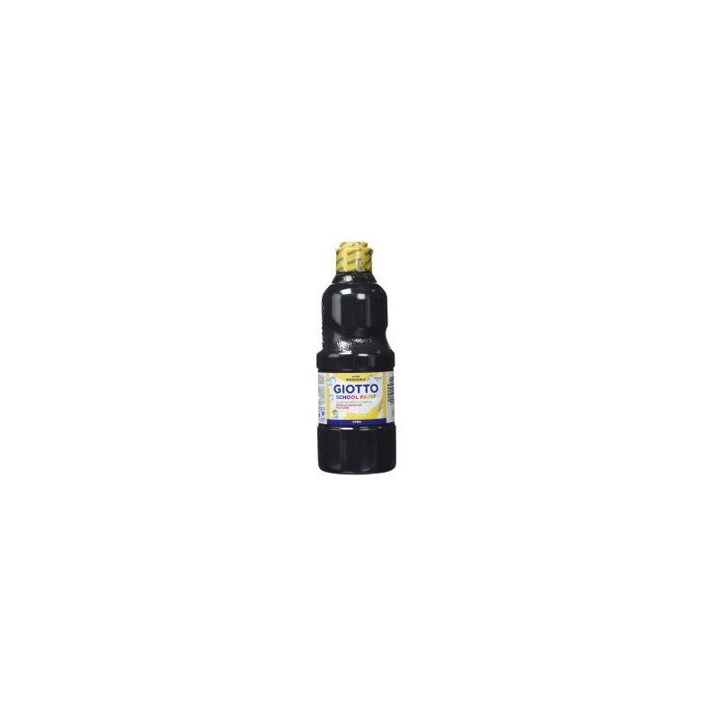 7789-Giotto F535324 tempera 500 ml Botella Negro