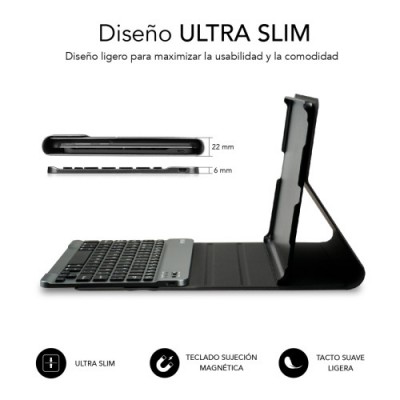 SUBBLIM Funda con Teclado KeyTab Pro BT Lenovo Tab M10 FHD Plus de 103 TB X606