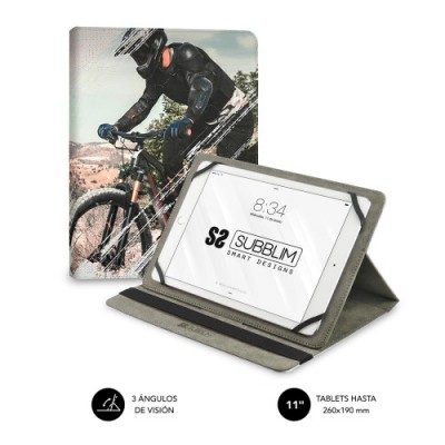 SUBBLIM Funda Tablet Universal TRENDY CASE BIKER 11