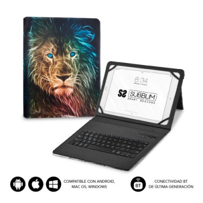 SUBBLIM Funda con Teclado Keytab Pro BT Trendy Leon