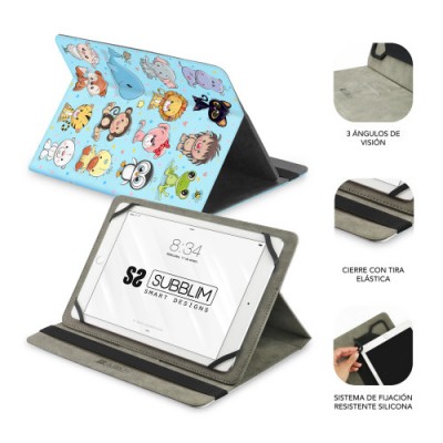 FUNDA TABLET UNIVERSAL TRENDY CASE ANIMALS 11