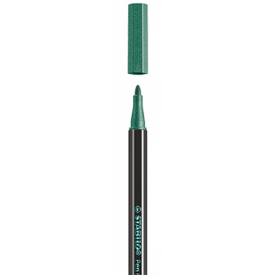 ROTULADOR ACUARELABLE METAL PUNTA MEDIA 14MM PEN 68 VERDE STABILO 68 836