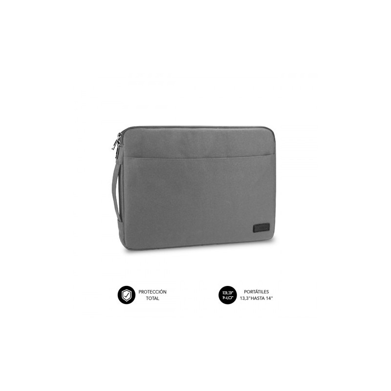 7858-SUBBLIM Funda Ordenador Urban Laptop Sleeve 13,3-14" Grey
