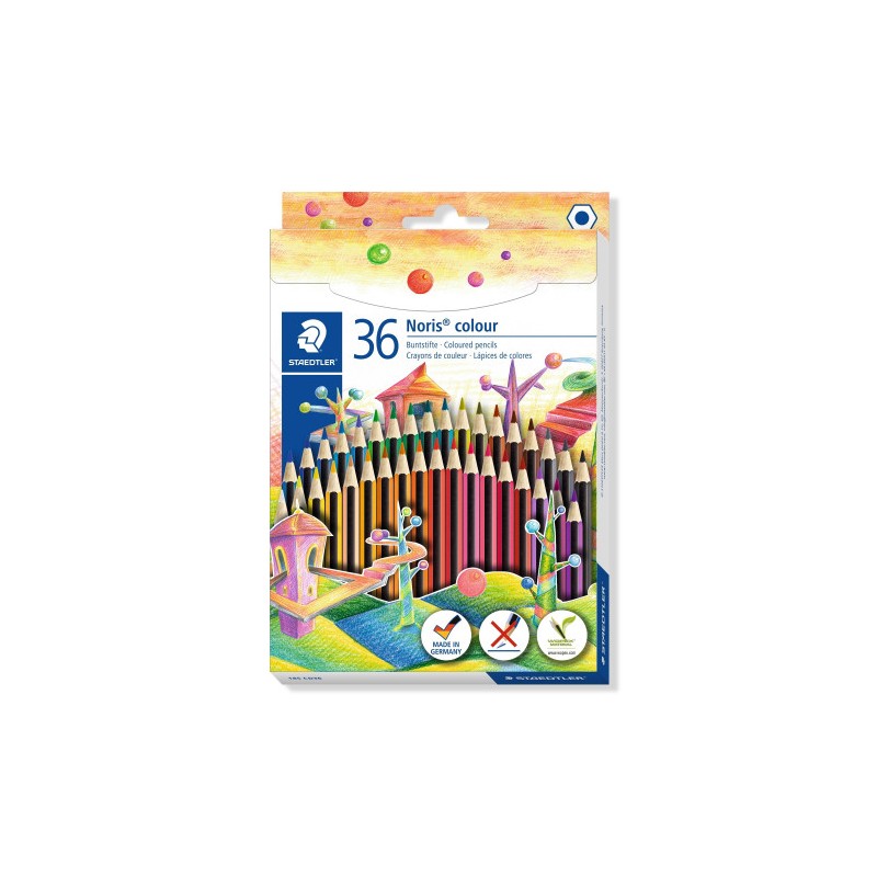 7870-ESTUCHE 36 PZAS NORIS COLOUR 185, SURT. STAEDTLER 185 CD36 7870-ESTUCHE 36 PZAS NORIS COLOUR 185, SURT. STAEDTLER 185 CD36