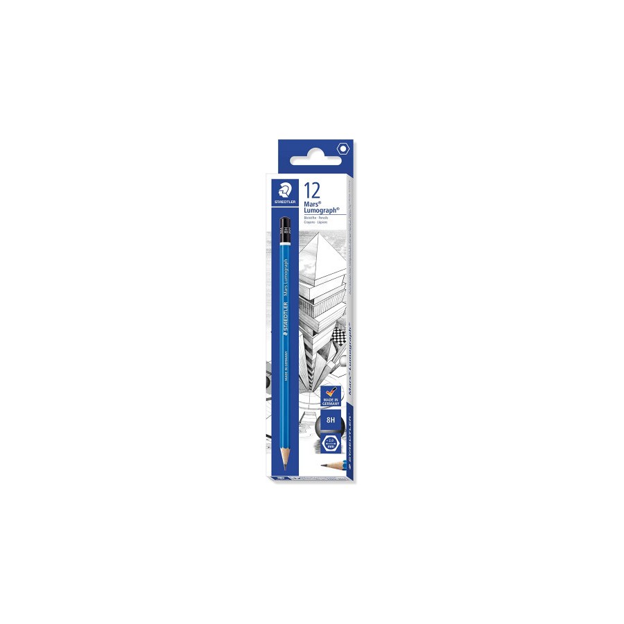 7897-LAPIZ GRAFITO MARS LUMOGRAPH 100, GRAD. 8H STAEDTLER 100-8H 7897-LAPIZ GRAFITO MARS LUMOGRAPH 100, GRAD. 8H STAEDTLER 100-8H