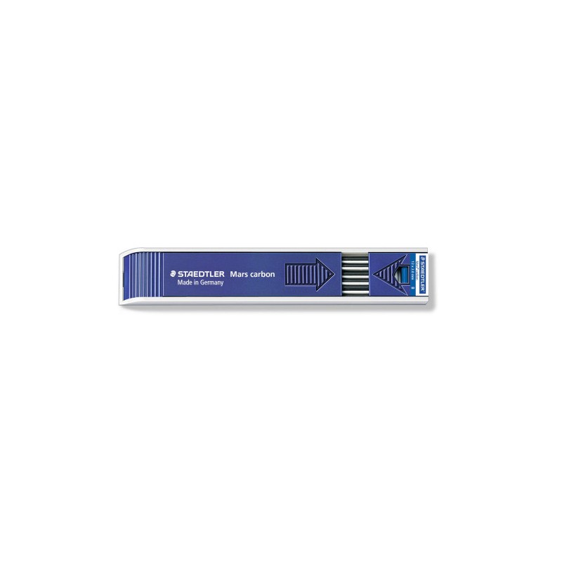7913-ESTUCHE 12 MINAS CARBON 200, 2MM, GRAD. B STAEDTLER 200-B