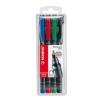 793-ESTUCHE 4 MARCADORES PERMANENTE P.SUPERFINA SURTIDO OHPEN UNIVERSAL 0,4MM. STABILO 841/4