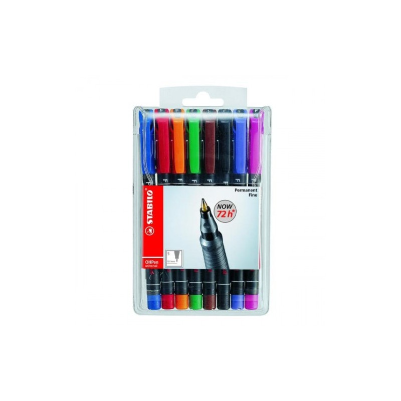 796-ESTUCHE 8 MARCADORES PERMANENTE P.SUPERFINA SURTIDO OHPEN UNIVERSAL 0,4MM. STABILO 841/8 796-ESTUCHE 8 MARCADORES PERMANENTE P.SUPERFINA SURTIDO OHPEN UNIVERSAL 0,4MM. STABILO 841/8