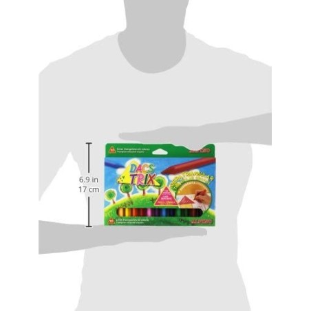 7964-ESTUCHE 12 CERAS TRIANGULARES DACSTRIX DACS DA000125