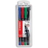 800-ESTUCHE 4 MARCADORES PERMANENTE P.MEDIA SURTIDO OHPEN UNIVERSAL 1MM. STABILO 843/4