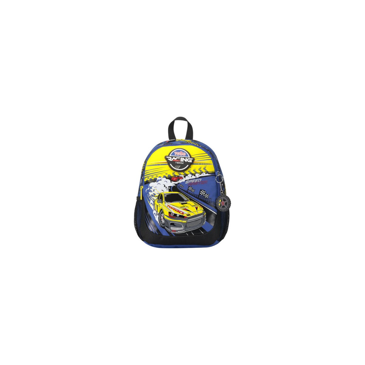 MOCHILA ESCOLAR PEQUENA DE CARRERAS DE COCHES TOTTO MJ04VLC001 2310 6J7S