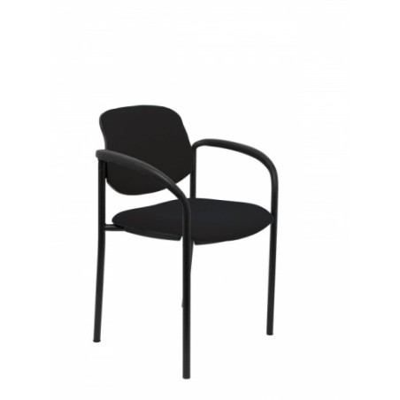 8058-SILLA FIJA VILLALGORDO BALI NEGRO CHASIS NEGRO CON BRAZOS PIQUERAS Y CRESPO 27NBALI840CB