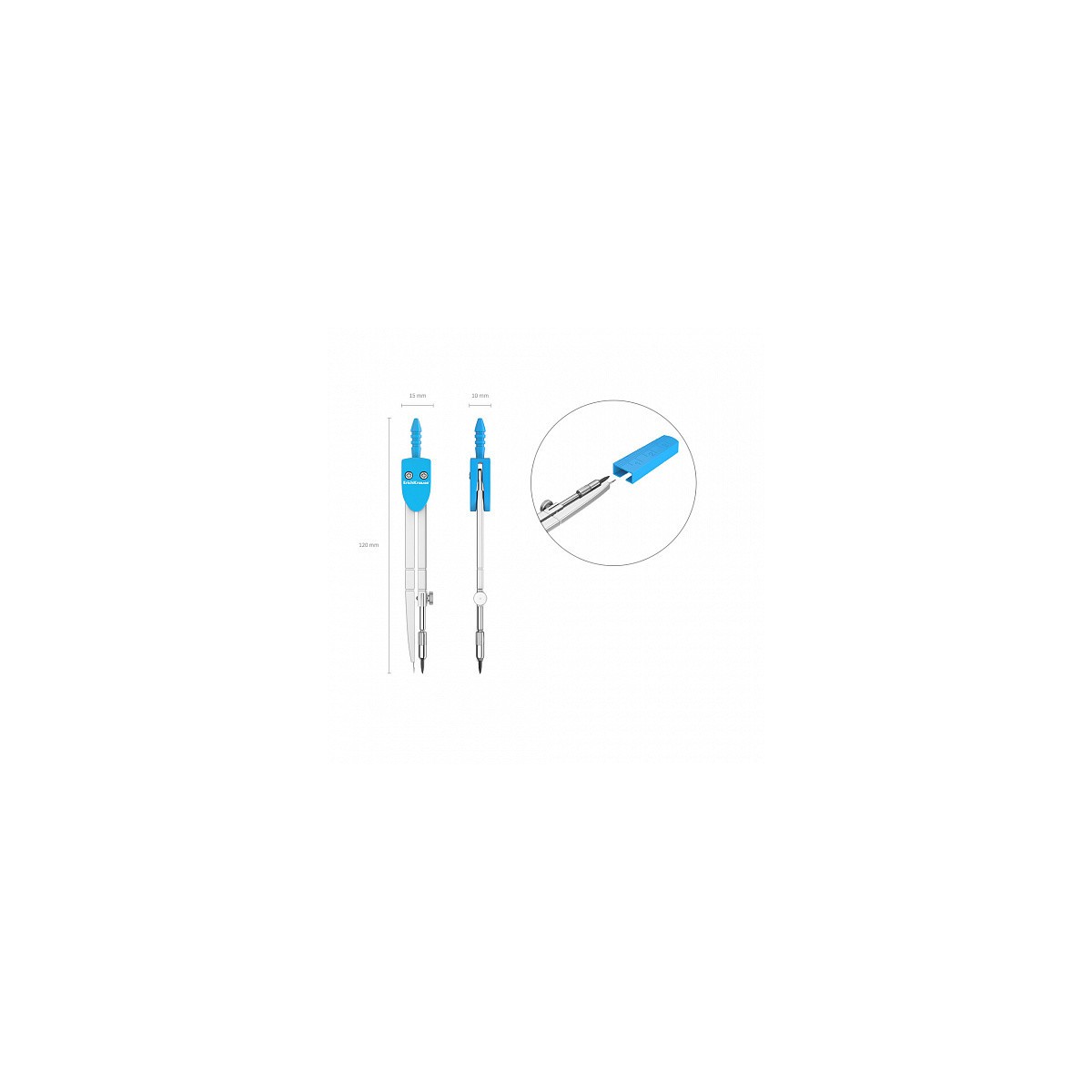 COMPaS DE METAL SCHOOL 120MM ERICH KRAUSE 31526