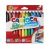 8129-CAJA 24 ROTULADORES JUMBO COLORES SURTIDOS CARIOCA 40570