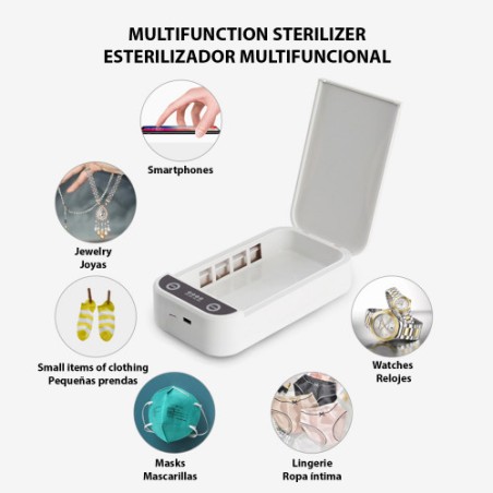 8138-CAJA ESTERILIZADORA PORTATIL CON LUZ ULTRAVIOLETA Y AROMATERAPIA. DAM DMAC0036