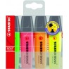 821-ESTUCHE 4 MARCADORES FLUORESCENTES BOSS TRAZO 2/5MM. SURTIDOS STABILO 70/4