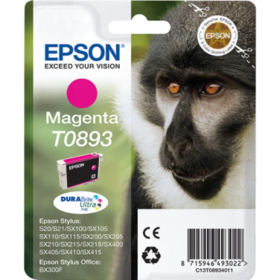 EPSON TINTA C13T08934011 MAGENTA STYLUS S20 X205