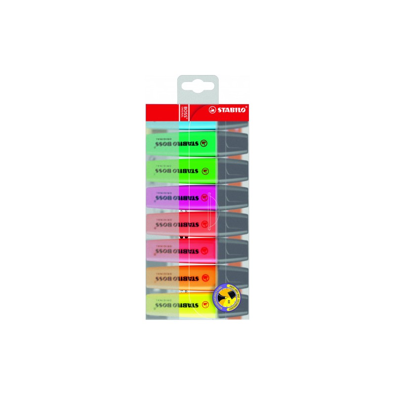 823-ESTUCHE 8 MARCADORES FLUORESCENTES BOSS TRAZO 2/5MM. SURTIDOS STABILO 70/8 823-ESTUCHE 8 MARCADORES FLUORESCENTES BOSS TRAZO 2/5MM. SURTIDOS STABILO 70/8